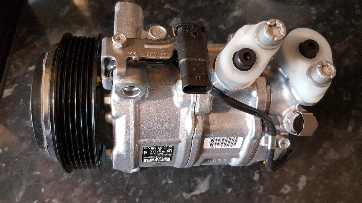 Новый компрессор кондиционера на мерседес