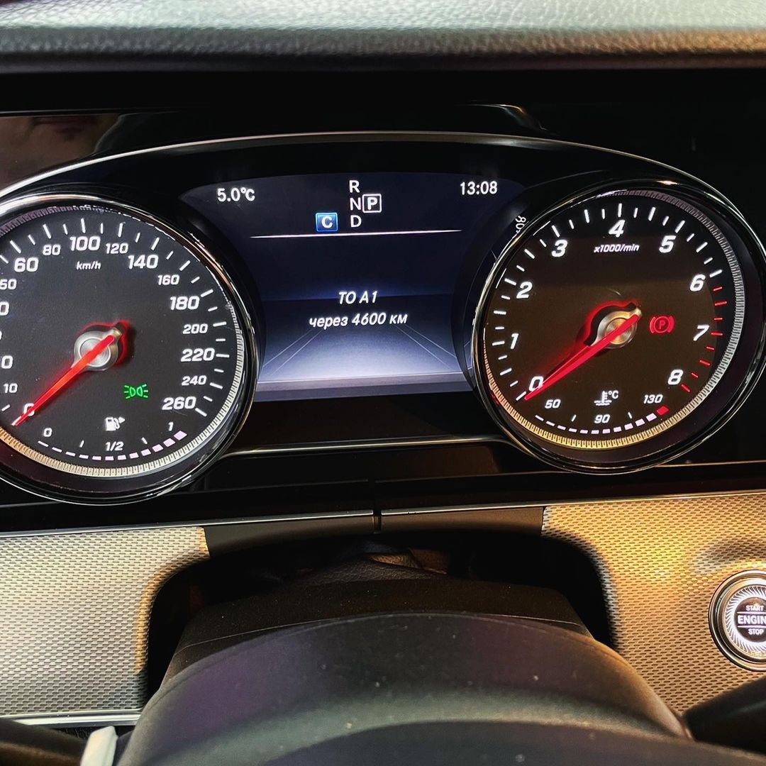 Индикация ТО Мерседес Е класса