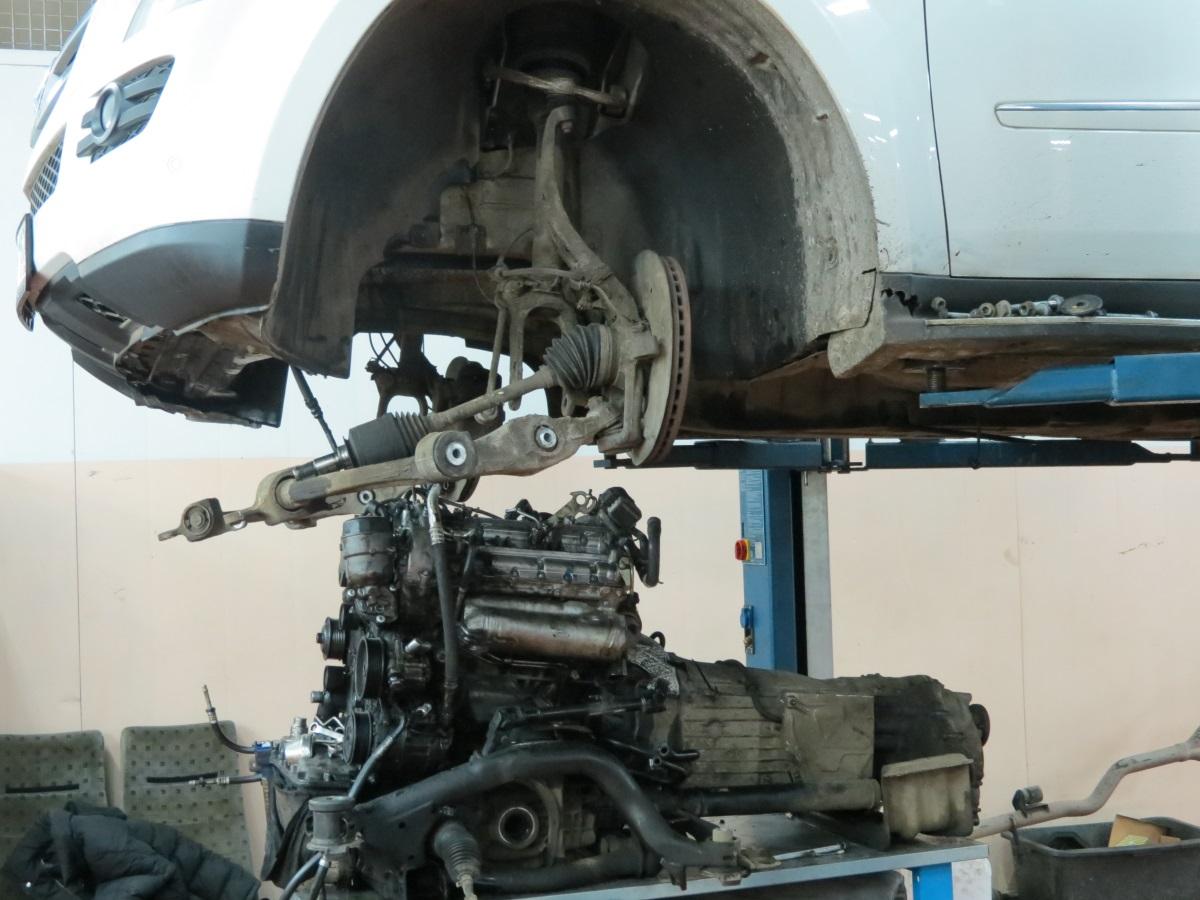 демонтаж двигателя на ГЛ