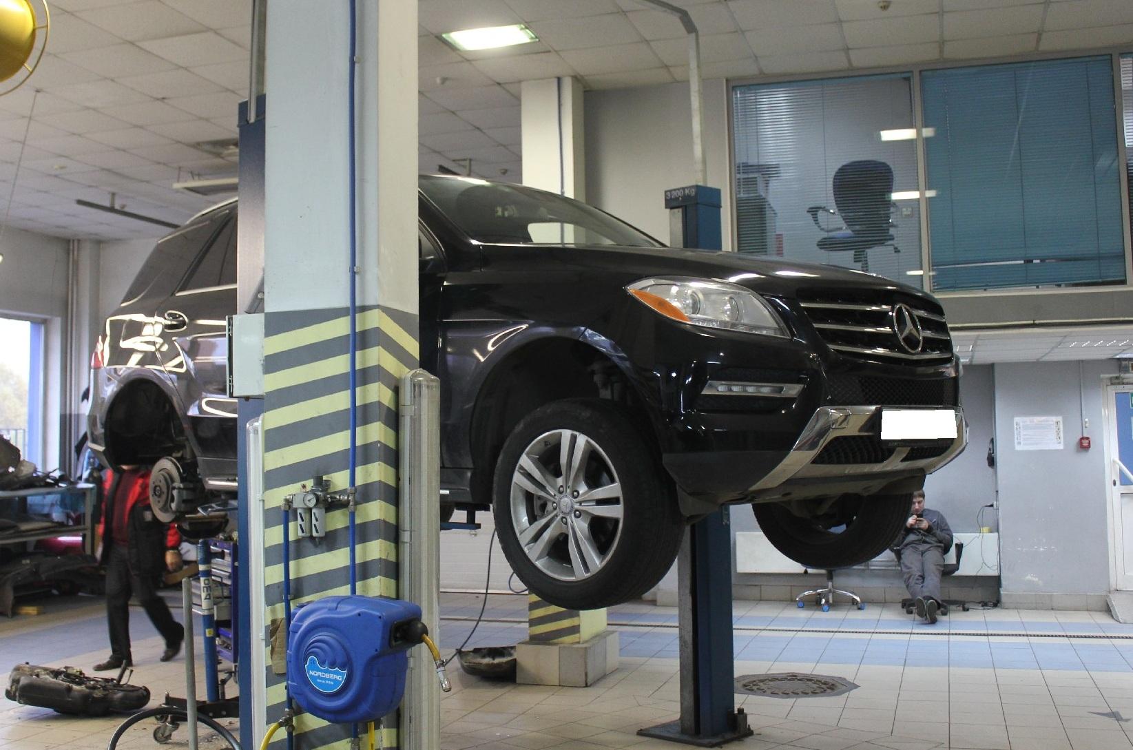 МЛ на подъемнике