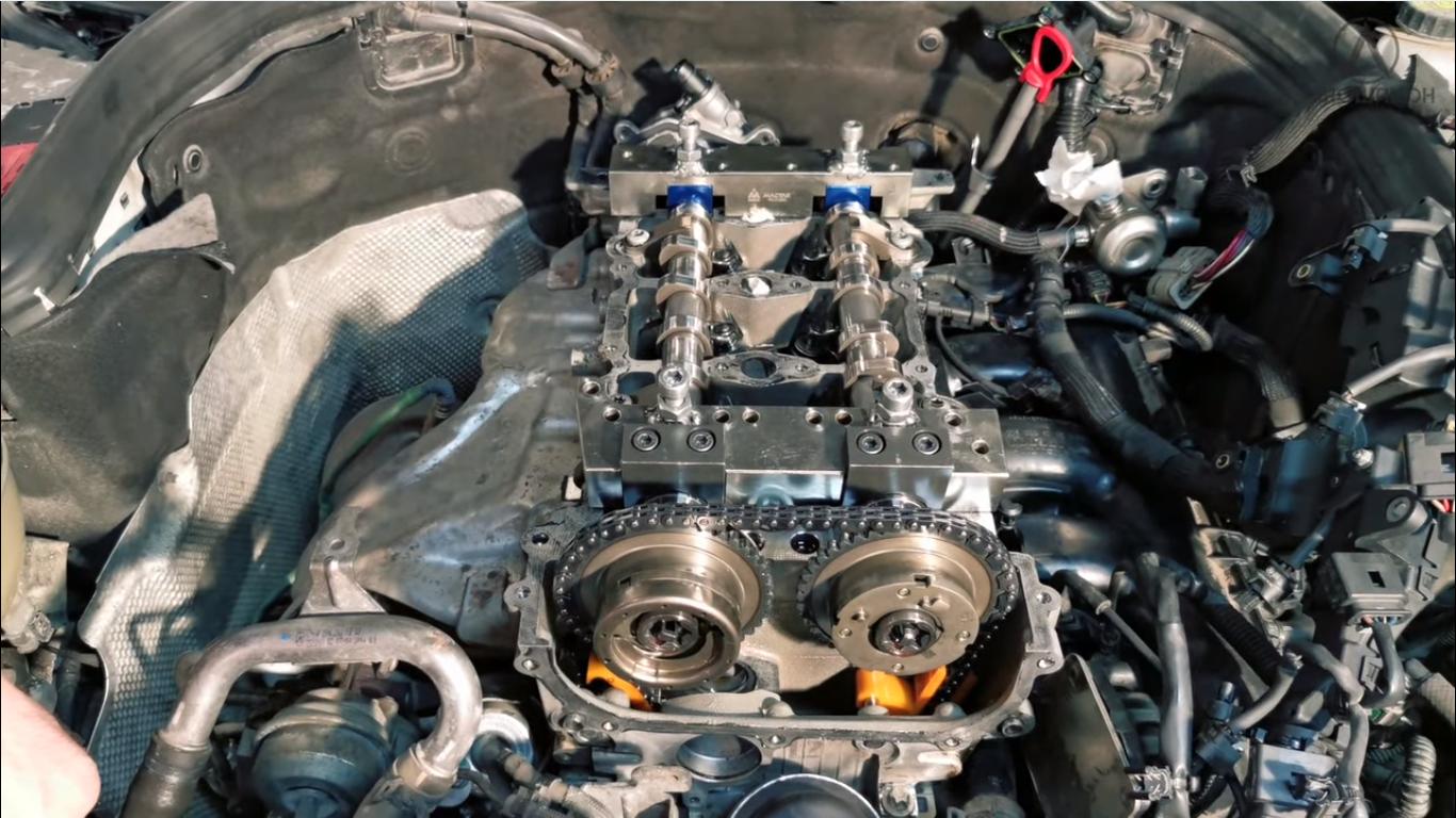 Замена цепи ГРМ на 274 моторе Мерседес