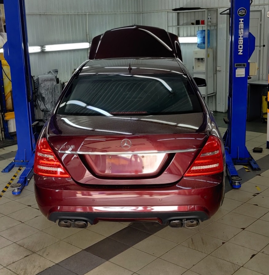 Подготовка Мерседеса к замене переднего сальника коленвала