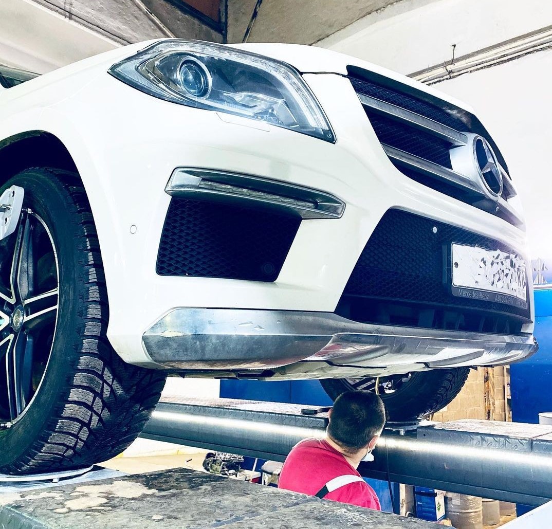 процедура сход развала на мерседесе